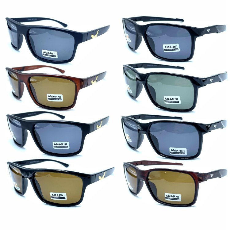 AM Polarized Fashion Sunglasses 2 Style Assorted AMP625/626