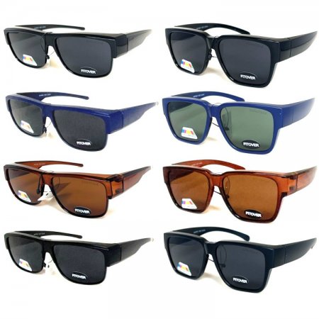 BB Fashion Fitover Polarized Sunglasses, 2 Style Mixed, SUP-BBP723/24