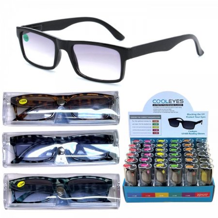 UV400 Protaction Reading Glasses with Case in Display Box Package 36