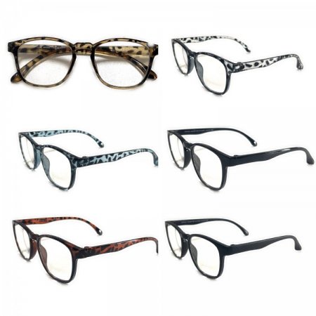 Ladies Fashion Plastic Reading Glasses 4 Style Asstd R9262-65