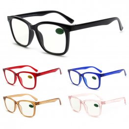 Fashion Plastic Reading Glasses 4 Style Asstd R9284-87W
